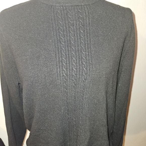 Casual Corner Annex Womans Long Sleeve Black Mock Neck Sweater Size X - Picture 11 of 13